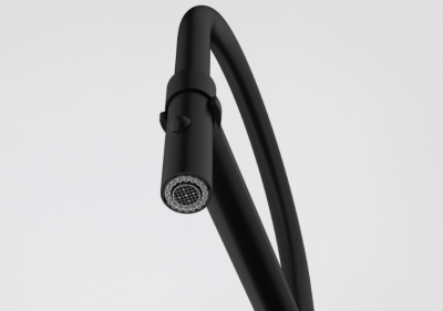Franke Icon Mitigeur de Cuisine Monocommande avec Douchette Flexible, Noir 115.0690.598