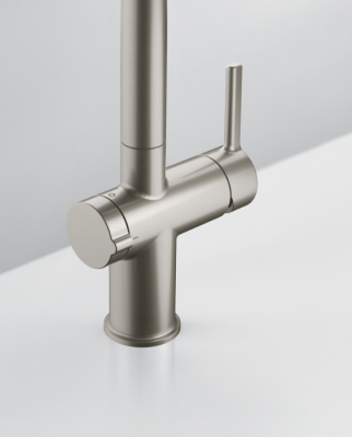 Franke Active Twist Mitigeur Monocommande Inox avec Bec Fixe et Commande de Vidage Intégrée 115.0653.504