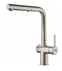 Franke Active Twist Mitigeur Monocommande Aspect Inox avec Bec Extensible et Commande de Vidage Intégrée 115.0653.505