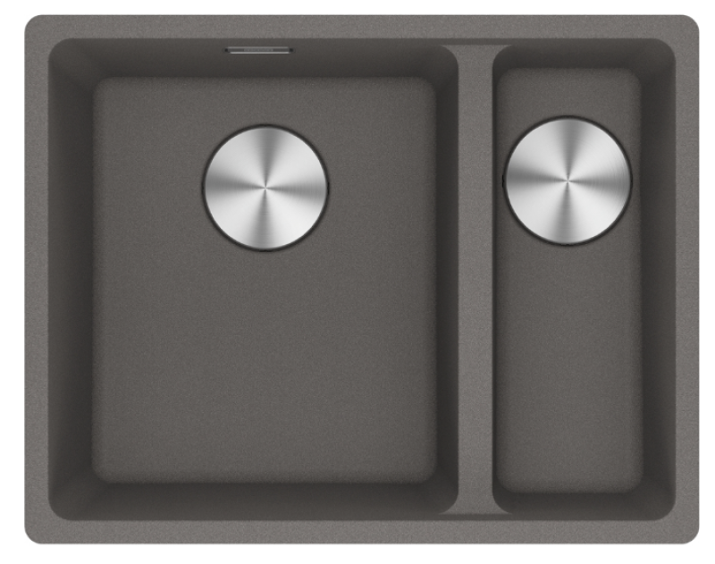 Franke Maris MRG 260-34-15 Fragranite Slate Grey Évier Côté Gauche Gris Foncé Installation à fleur 135.0714.635
