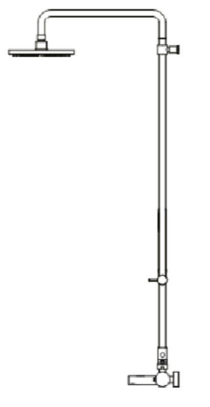 Waterevolution Flow mitigeur de douche thermostatique à trois voies avec douche de tête et douchette ronde en inox T131TNRIE