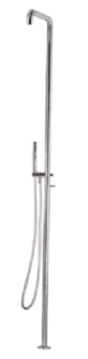 Waterevolution Flow colonne de douche avec mitigeur et douchette Gun Metal T147GME