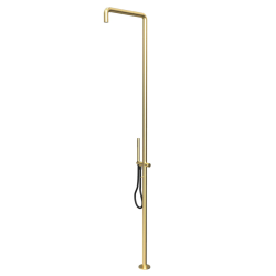 Waterevolution Flow colonne de douche avec mitigeur et douchette Light Gold T147WGE