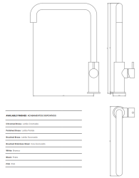 Waterevolution Flow mitigeur de cuisine avec bec pivotant à angle en métal gun T158HGME