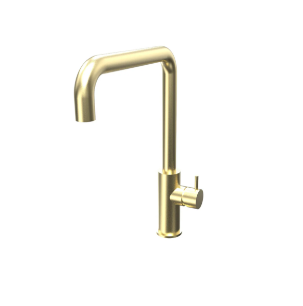 Waterevolution Flow robinet de cuisine avec bec pivotant en angle light gold T158HWGE