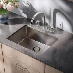 Waterevolution Flow robinet de cuisine à 3 trous avec bec pivotant et raccordement pour eau filtrée chrome T152U01