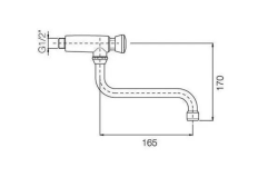 PB Robinet mural à fermeture automatique temporisée 1/2” avec bec pivotant 1208969809