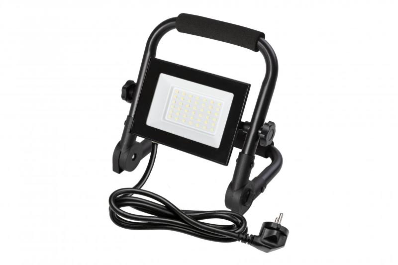 NELI Projecteur Portable, LED, 30W, 2700lm, 6400K, AC220-240V, IP65, câble de 1.5m
