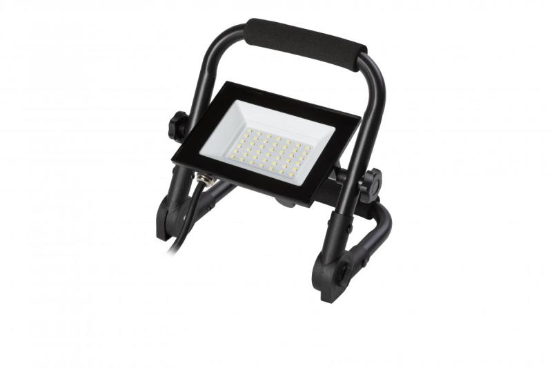 NELI Projecteur Portable, LED, 30W, 2700lm, 6400K, AC220-240V, IP65, câble de 1.5m