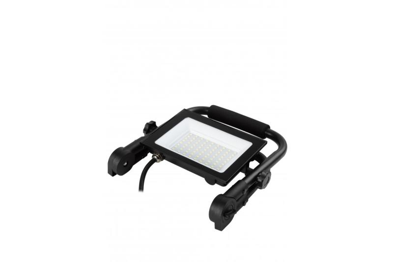 NELI Projecteur Portable, LED, 50W, 4500lm, 6400K, AC220-240V, IP65, câble de 1,5m