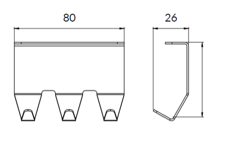 Epka Luxion Crochet Triple pour Rails de Cuisine Métal Noir 1208969963