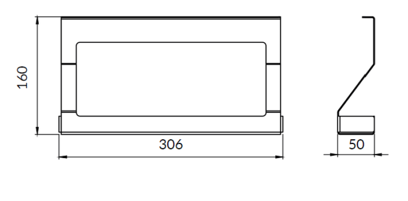 Étagère à épices pour rail de cuisine Epka Luxion Métal Noir 1208969964