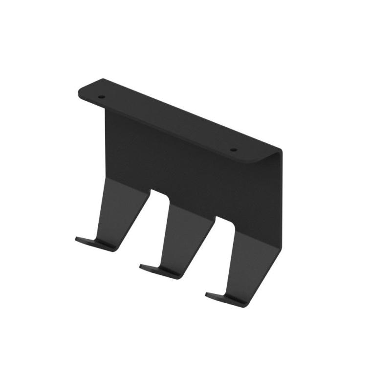 Epka Luxion Ensemble de Rails de Cuisine 100 cm avec Accessoires Métal avec Fixation Invisible Noir 1208969983