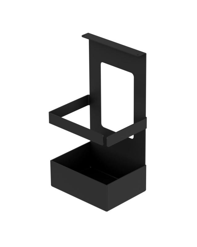 Epka Luxion Ensemble de Rails de Cuisine 60 cm avec Accessoires Métal avec Fixation Invisible Noir 1208969993