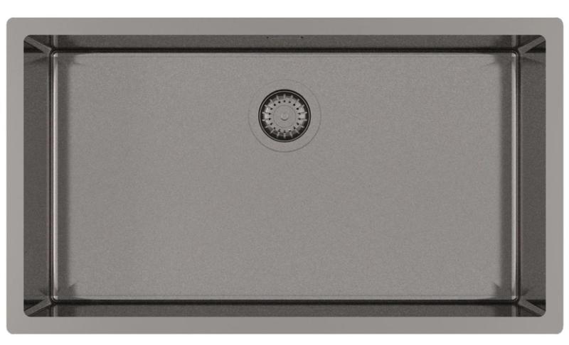 Évier en inox Ausmann Mosel gun metal - PVD gun metal 74x40 universel 1208970024.