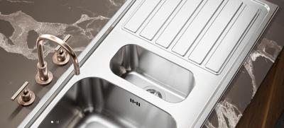 Évier double en inox Banka Centurio 20 à poser 80x50cm 1208970026