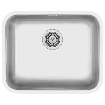 Évier en inox Banka IB5040 50 x 40 cm Installation en surface et encastrée 1208970038