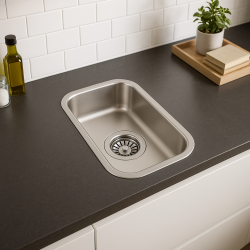 Évier en inox Banka IB1530 146 x 296 mm sous-plan 1208970041