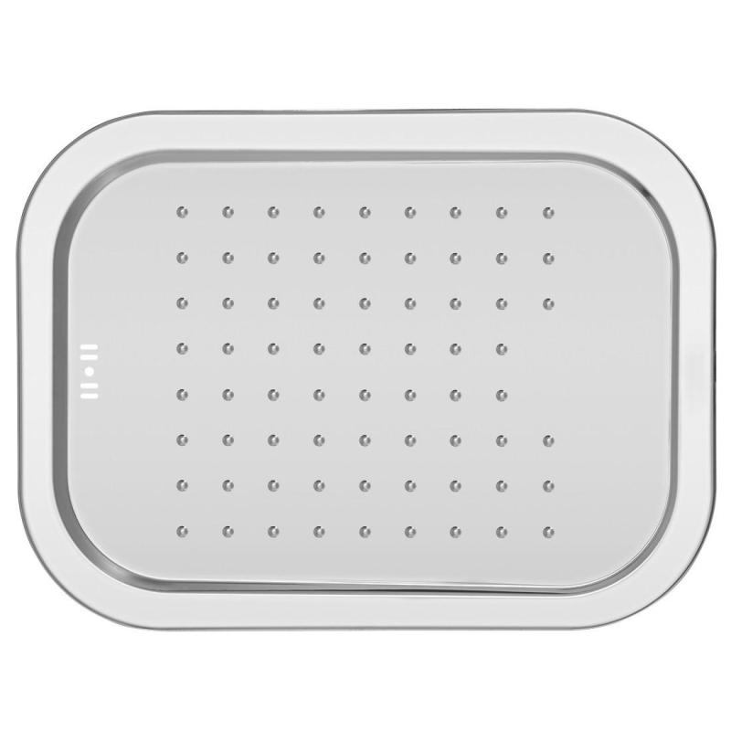 Banka Boston Évier peu profond en acier inoxydable avec égouttoir 542 x 402 mm Montage en surface 1208970073