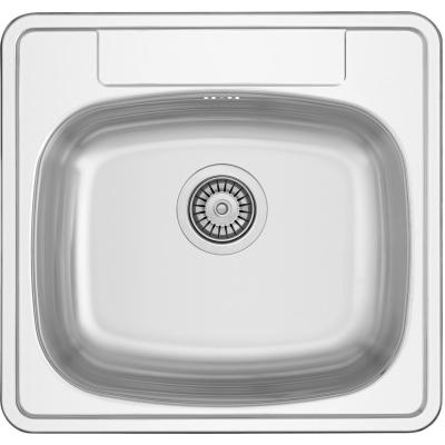 Évier en inox Banka Detroit 534 x 508 mm à poser avec trou pour robinet 1208970075