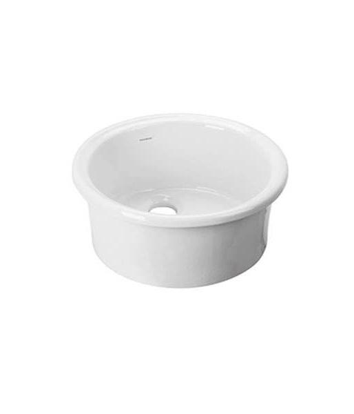 Ausmann Ceramic Brook lavabo rond en céramique blanche à poser 1208970092