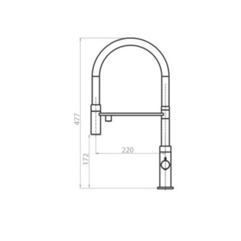 Ausmann Claridge Mitigeur de Cuisine 3 Voies avec Bec Flexible et Eau Filtrée – Inox - 1208970505