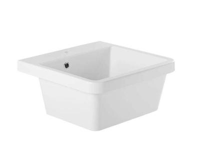 Vasque en céramique blanche Ausmann Ceramic Frost - À poser 510 x 506 mm avec plage de robinet 1208970516