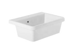 Ausmann Ceramic Frost Évier en Céramique Blanc - Encastré 660 x 506 mm avec plage de robinet 1208970517