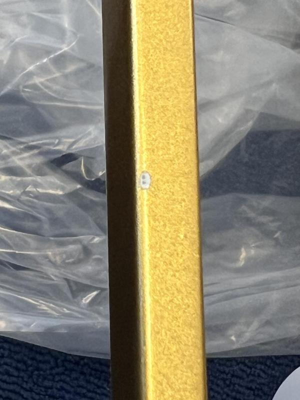 OUTLET Cadre Endommagé Décor Avelin suspension avec cadre rectangulaire doré largeur 80 cm 2287