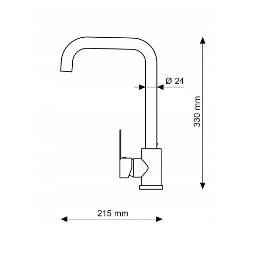 Robinet de cuisine Graniteland Stellar Blanc avec bec pivotant 1208970668