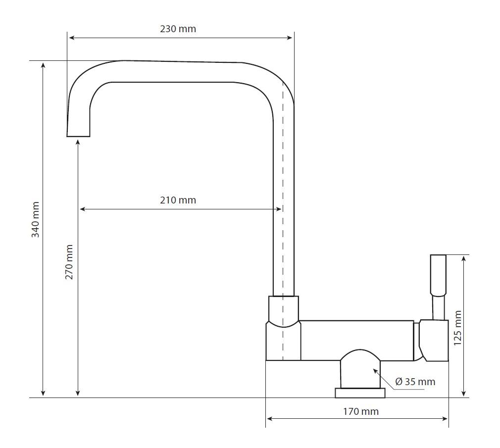 Robinet de cuisine pliable Graniteland Serenity, chromé 1208970687.