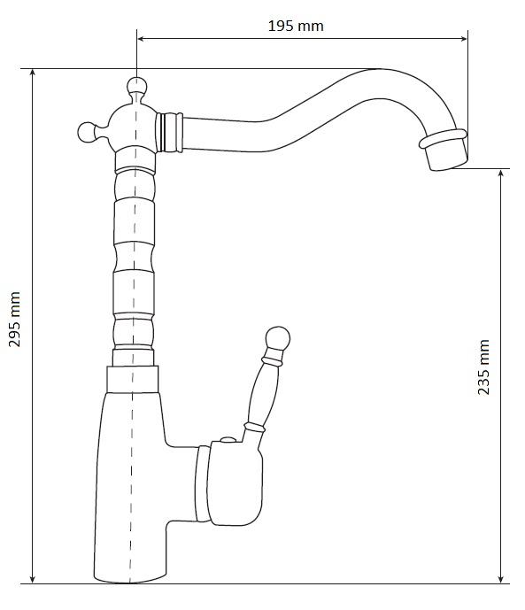 Graniteland Verve Robinet de Cuisine Or avec Bec Pivotant 1208970705