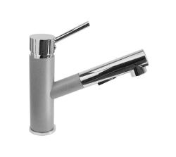 Robinet de cuisine Graniteland Ceres Gris avec bec extractible et douchette double fonction 1208970710