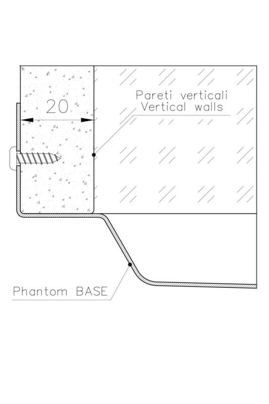 Plaque de base Foster Phantom Inox Évier de comptoir 50x40cm pour encastrement dans céramique, pierre naturelle et surface solide épaisseur 20mm 1208970717.