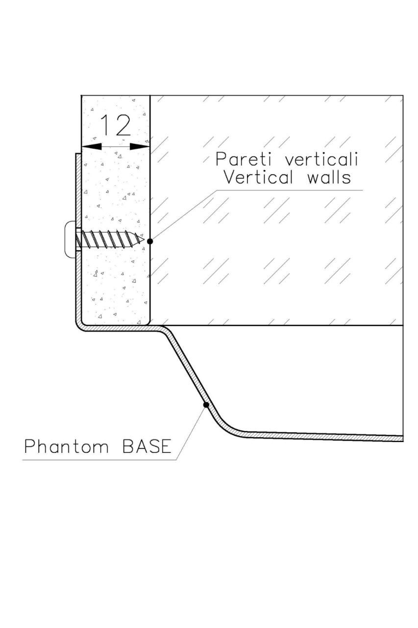 Plaque de base Foster Phantom en acier inoxydable pour plan de travail Évier encastré 40x40cm pour installation dans céramique, pierre naturelle et surface solide épaisseur 12mm 1208970719.