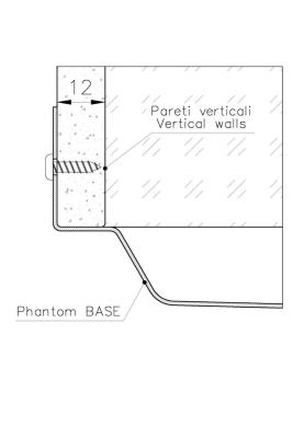Plaque de base Foster Phantom en inox pour plan de travail Évier encastré 40x40cm pour installation dans céramique, pierre naturelle et surface solide épaisseur 12mm 1208970719.