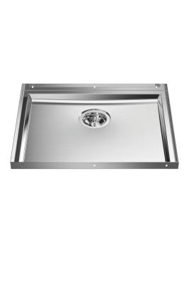 Plaque de fond en inox Foster Phantom Base Évier de plan de travail 50x40cm pour encastrement dans céramique, pierre naturelle et surface solide épaisseur 12mm 1208970720.