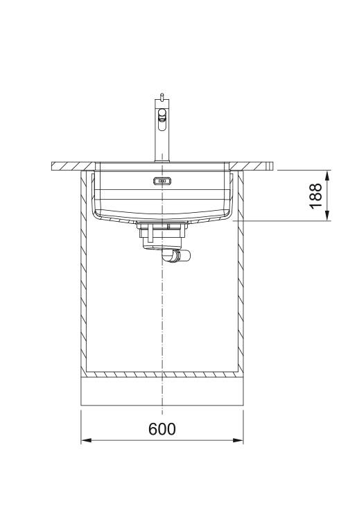 Franke Maris Quiet MQX 110.50 Évier en acier inoxydable 50x40 cm Sous-comptoir 122.0694.475