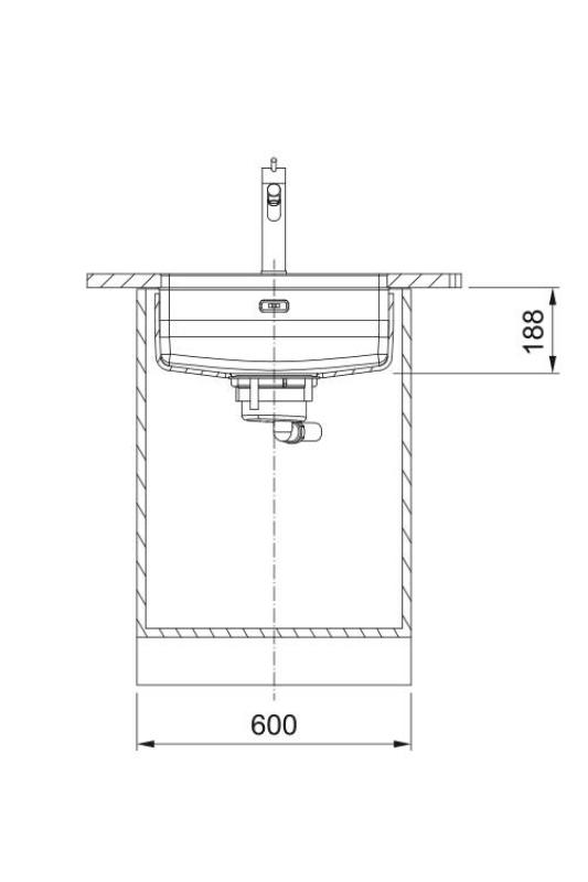 Franke Maris Quiet MQX 110.50 RVS Évier 50x40 cm Sous-meuble 122.0694.477
