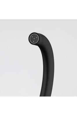 Franke Maris Slim J Robinet de cuisine pivotant à bec rond noir 115.0728.386