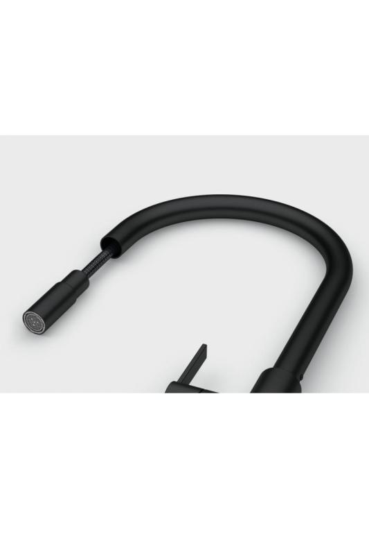 Franke Maris Slim J Robinet de cuisine Noir avec Bec Extractible 115.0728.389