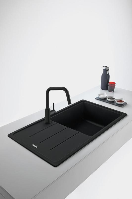 Franke Lina U Robinet de cuisine noir Bec extractible 115.0728.477