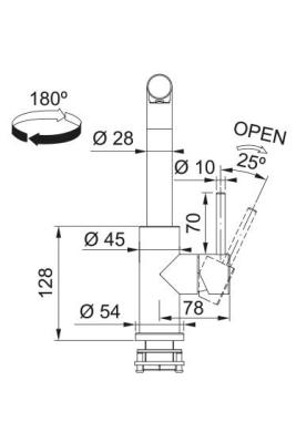 Franke Smart Glenda Robinet de Cuisine Pivotant Inox 115.0706.985