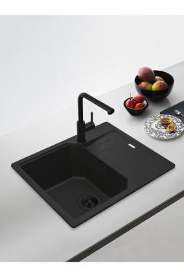 Franke Lina L Robinet de Cuisine Noir avec Bec Extractible 115.0712.435