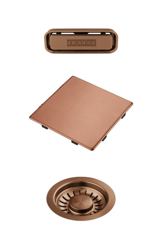 Ensemble de couleurs Franke Kubus 2.0 Ensemble de drainage Cuivre 1208970832