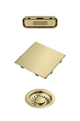 Ensemble de couleur Franke Kubus 2.0 Ensemble de drainage Or 1208970836