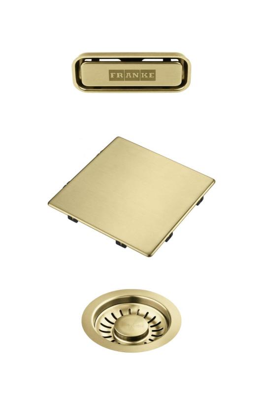Ensemble de couleur Franke Kubus 2.0 Ensemble de drainage Or 1208970836