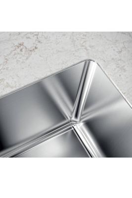Foster Phantom Slimline Évier en inox 50x40cm Sous-structure pour plans de travail en céramique 1208971122