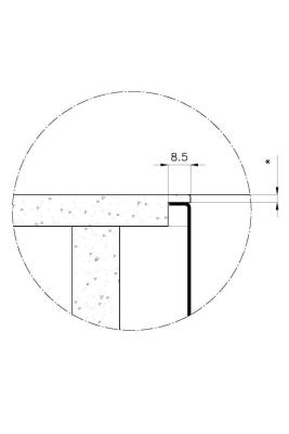 Foster Phantom Slimline Évier en inox 50x40cm Sous-structure pour plans de travail en céramique 1208971122