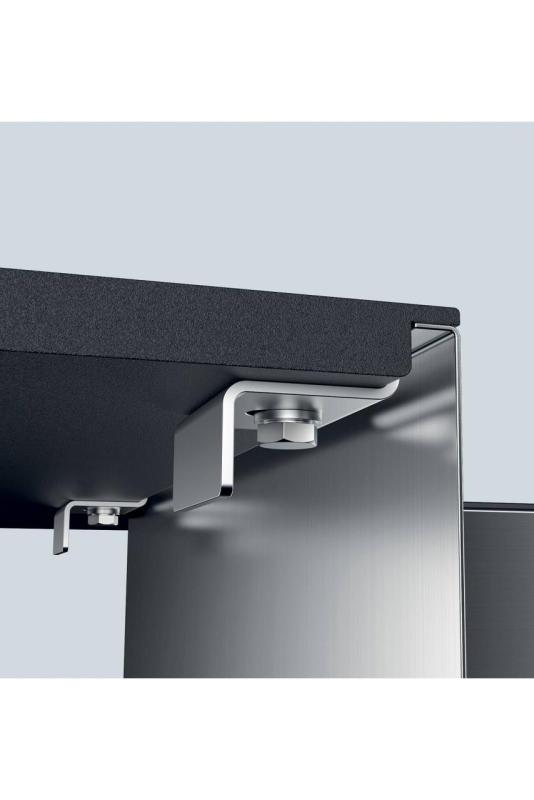 Foster Phantom Slimline Évier en inox 50x40cm Sous-structure pour plans de travail en céramique 1208971122